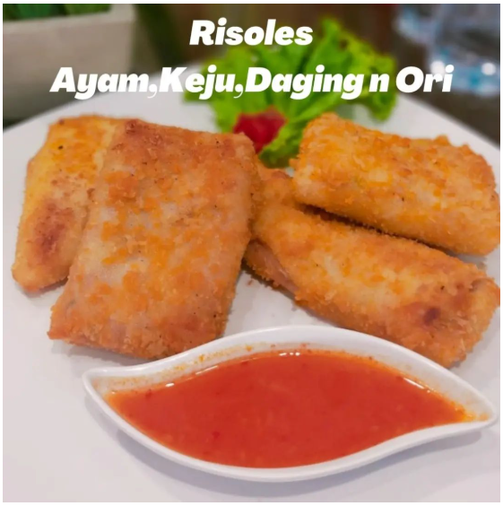 Risoles isi Ayam/Keju/Daging (1pcs)